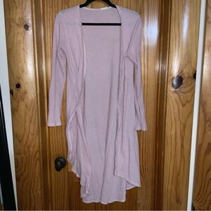Pink duster cardigan LIKE NEW!